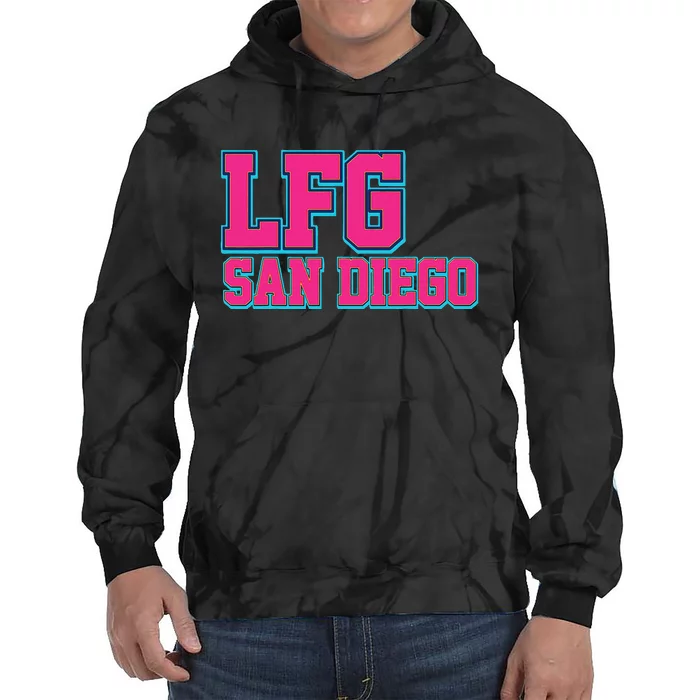 LFGSD Baseball Fan San Diego Sports LFG SD Tie Dye Hoodie