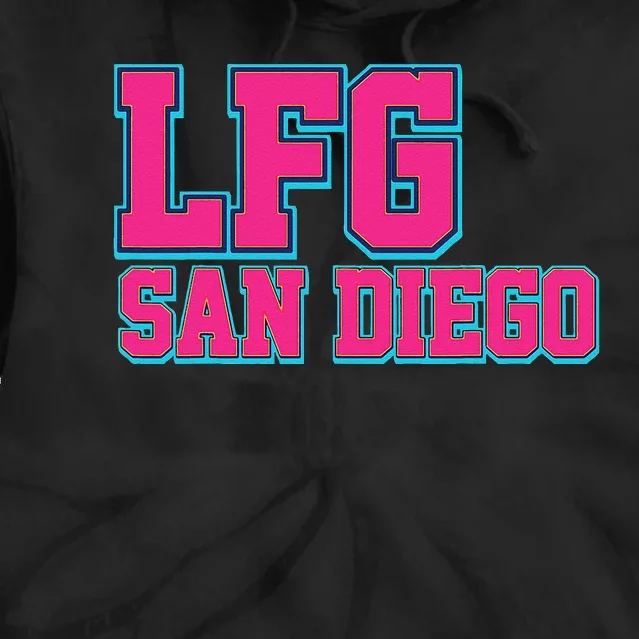 LFGSD Baseball Fan San Diego Sports LFG SD Tie Dye Hoodie