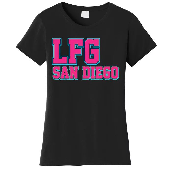 LFGSD Baseball Fan San Diego Sports LFG SD Women's T-Shirt