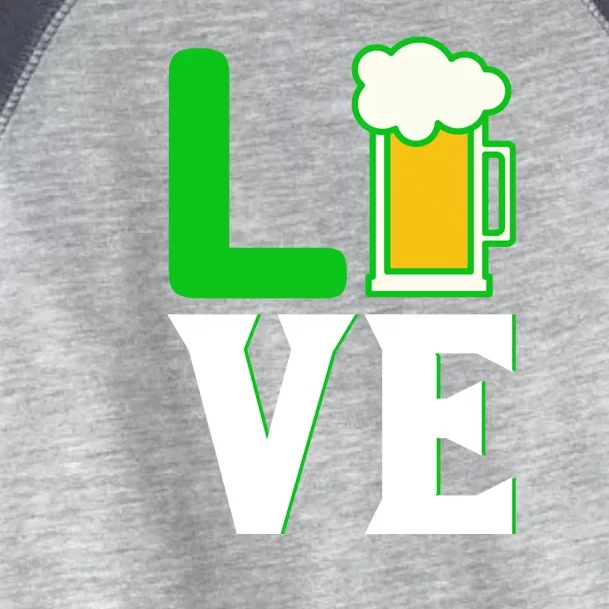 Love Beer For St. Patrick's Day Toddler Fine Jersey T-Shirt