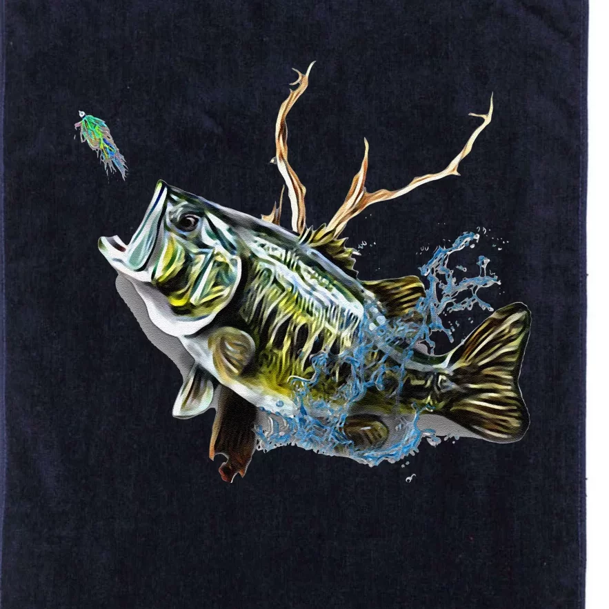 Largemouth Bass Fishing Largemouth Bass Platinum Collection Golf Towel