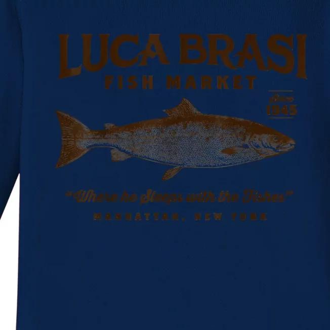 Luca Brasi Fish Market Baby Long Sleeve Bodysuit