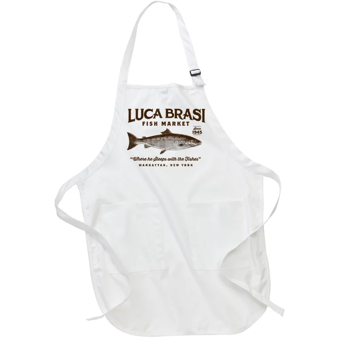 Luca Brasi Fish Market Full-Length Apron With Pocket