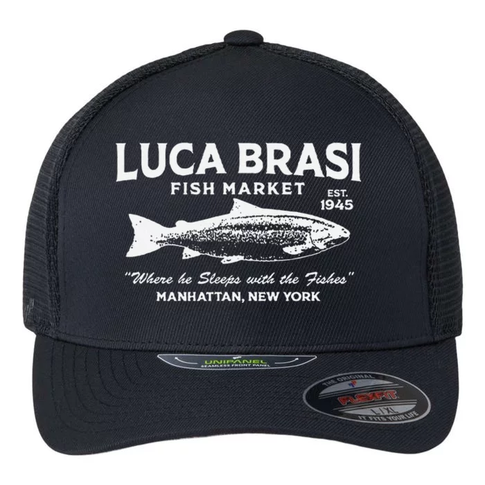 Luca Brasi Fish Market The Godfather Fishing Flexfit Unipanel Trucker Cap