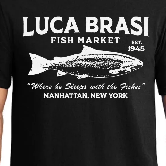 Luca Brasi Fish Market The Godfather Fishing Pajama Set