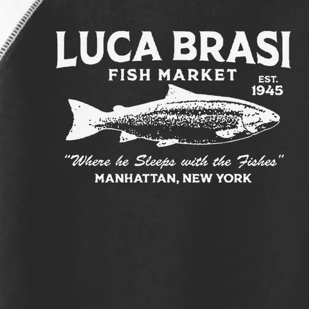 Luca Brasi Fish Market The Godfather Fishing Toddler Fine Jersey T-Shirt