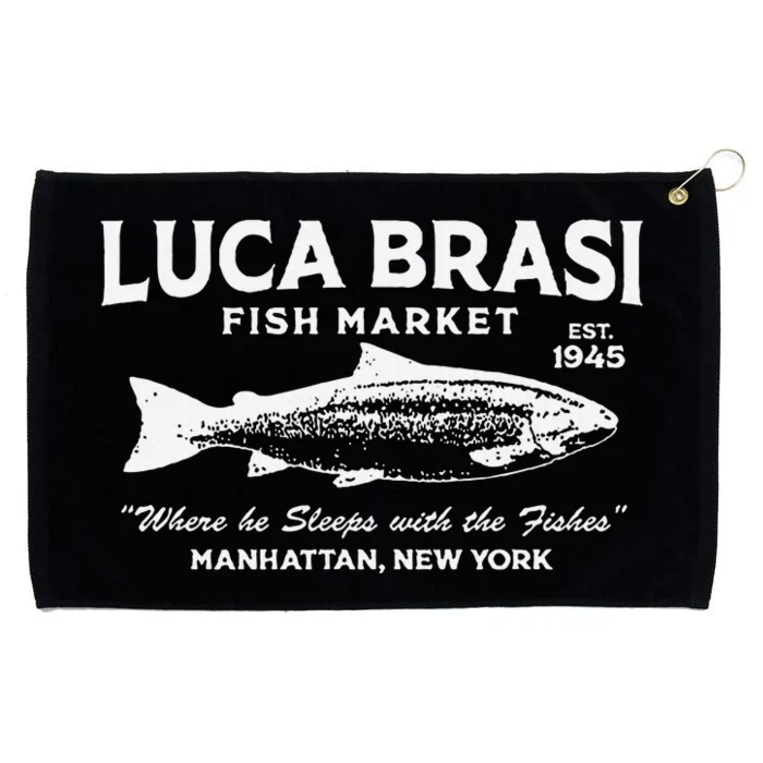 Luca Brasi Fish Market The Godfather Fishing Grommeted Golf Towel