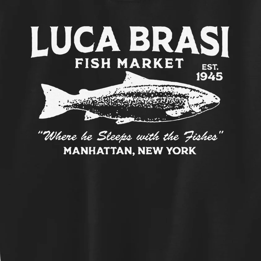 Luca Brasi Fish Market The Godfather Fishing Kids Sweatshirt