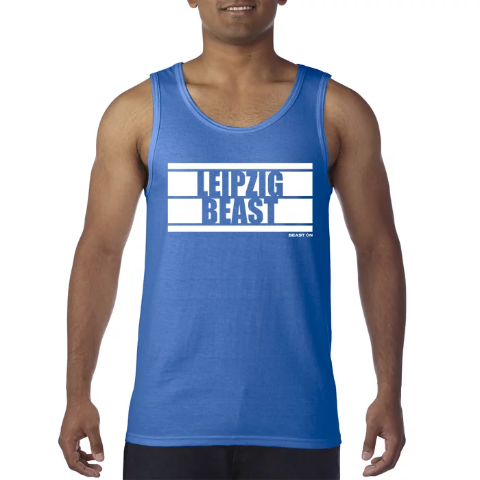 Leipzig Beast Fitness Training Gym Motivation Sayings Gift Tank Top