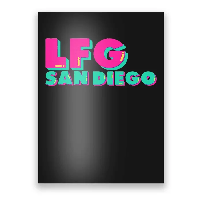 Lfgsd Baseball Fan San Diego Sports Lfg Sd Poster