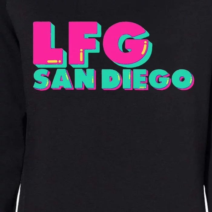 Lfgsd Baseball Fan San Diego Sports Lfg Sd Womens California Wash Sweatshirt