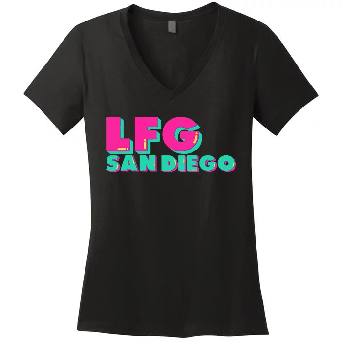 Lfgsd Baseball Fan San Diego Sports Lfg Sd Women's V-Neck T-Shirt