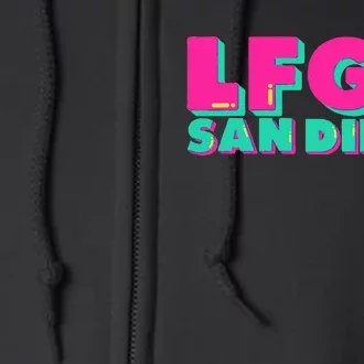 Lfgsd Baseball Fan San Diego Sports Lfg Sd Full Zip Hoodie