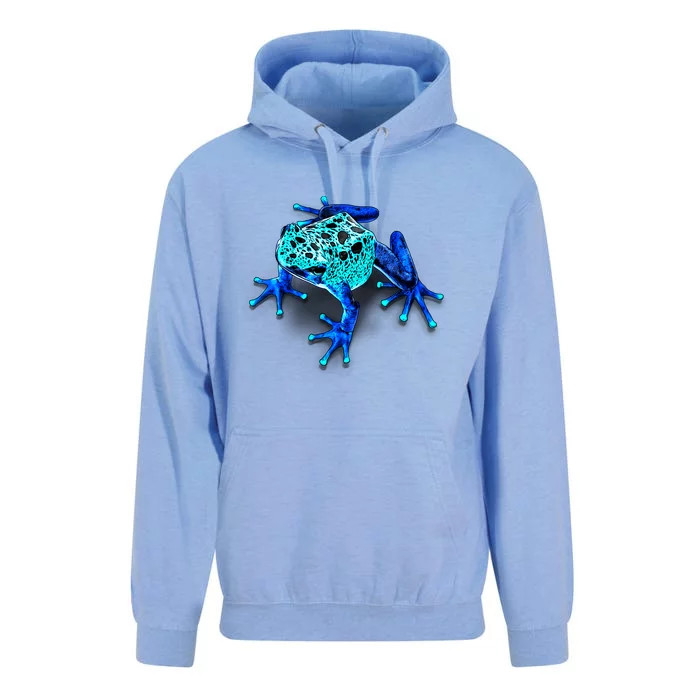 Little Blue Frog With Spots Unisex Surf Hoodie