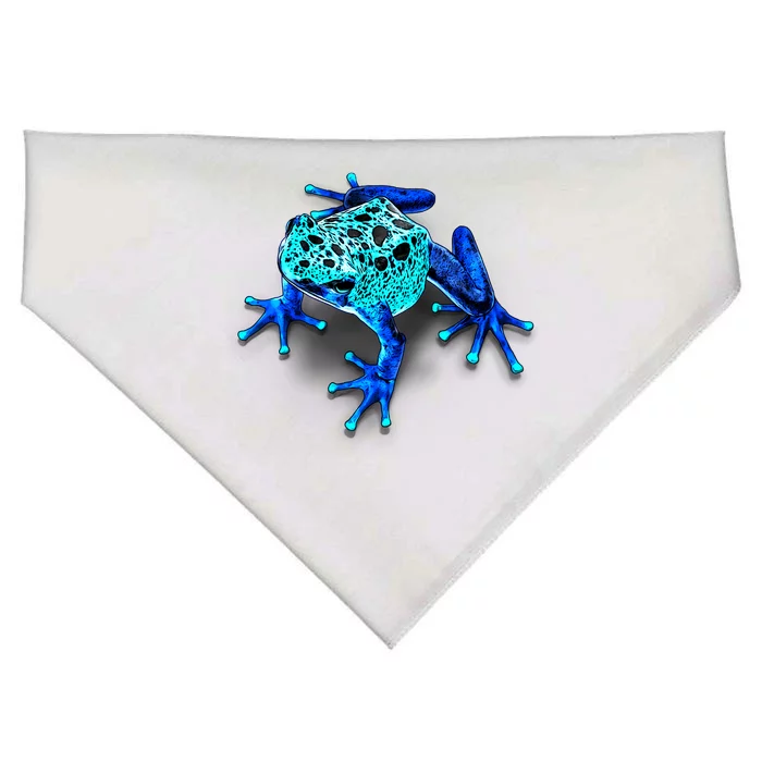 Little Blue Frog With Spots USA-Made Doggie Bandana