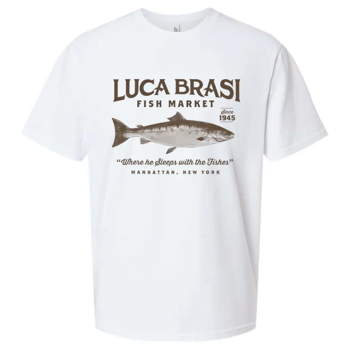 Luca Brasi Fish Market Est 1945 Fishing Sueded Cloud Jersey T-Shirt