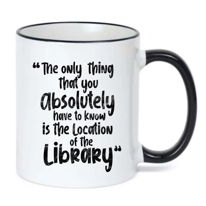 Library Book Funny Bookworm Reading Funny Gift Black Color Changing Mug