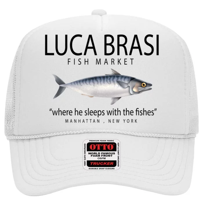 Luca Brasi Fish Market High Crown Mesh Trucker Hat