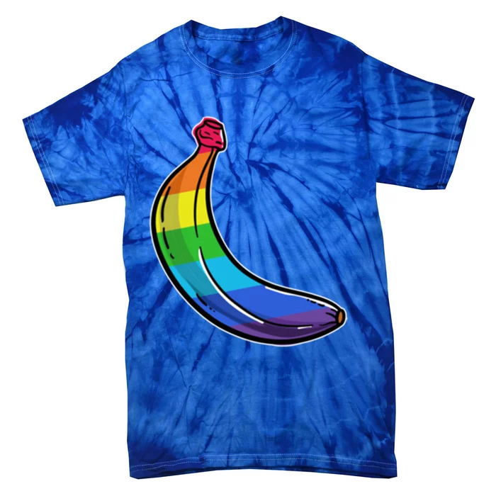 Lgbtq Banana Funny Pride Graphic Cute Rainbow Style Gift Tie-Dye T-Shirt