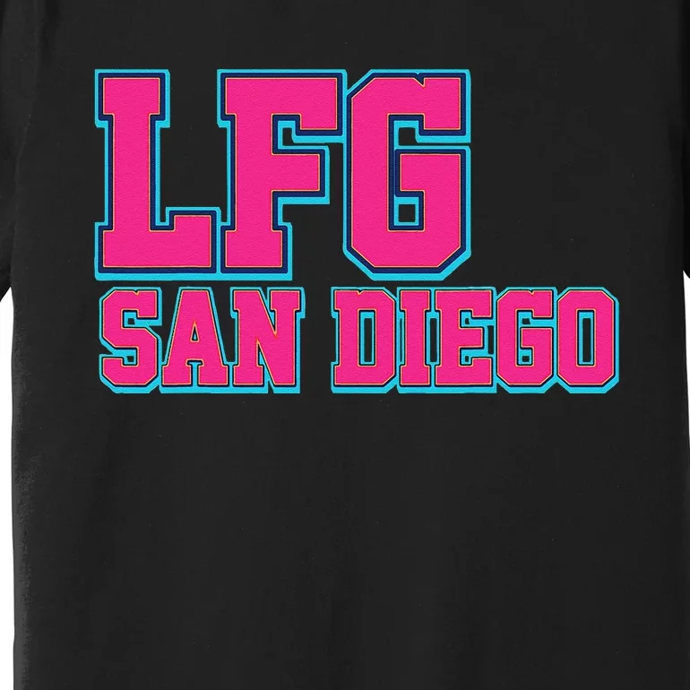 LFGSD Baseball Fan San Diego Sports LFG SD Premium T-Shirt