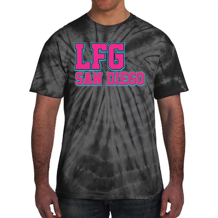 LFGSD Baseball Fan San Diego Sports LFG SD Tie-Dye T-Shirt