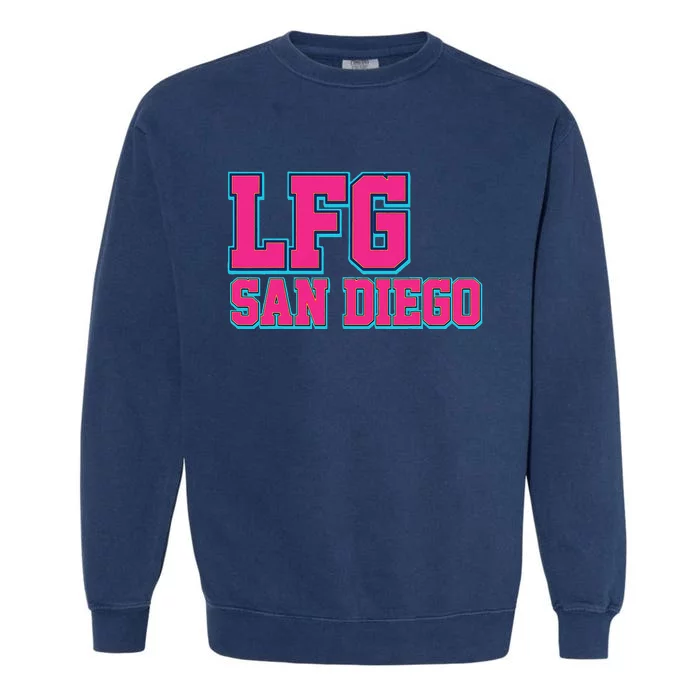 LFGSD Baseball Fan San Diego Sports LFG SD Garment-Dyed Sweatshirt