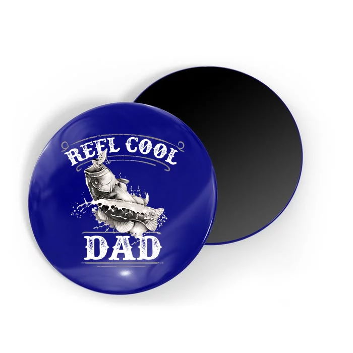 Largemouth Bass Fishing Design Reel Cool Dad Gift Magnet