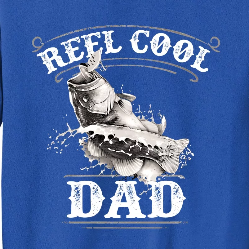 Largemouth Bass Fishing Design Reel Cool Dad Gift Tall Sweatshirt