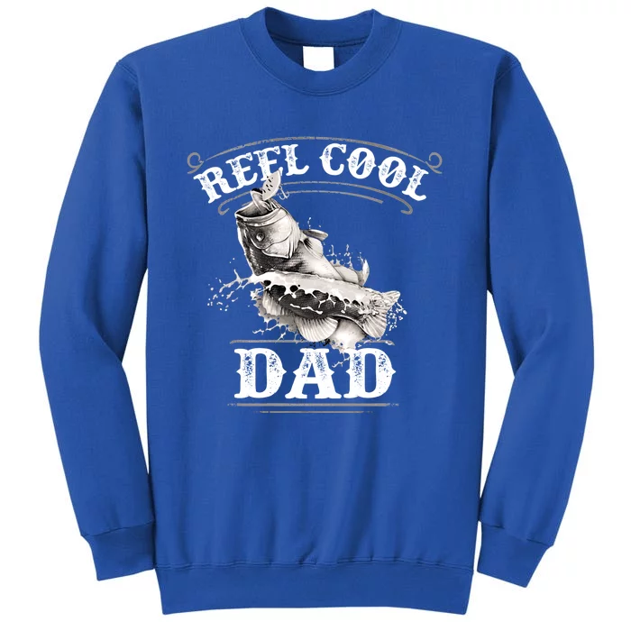 Largemouth Bass Fishing Design Reel Cool Dad Gift Tall Sweatshirt