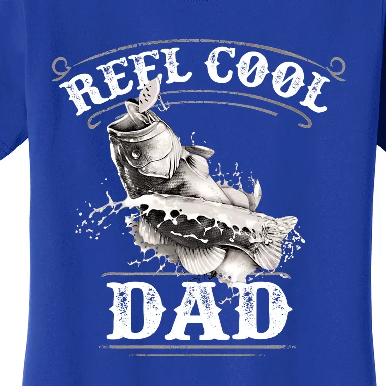 Largemouth Bass Fishing Design Reel Cool Dad Gift Women's T-Shirt