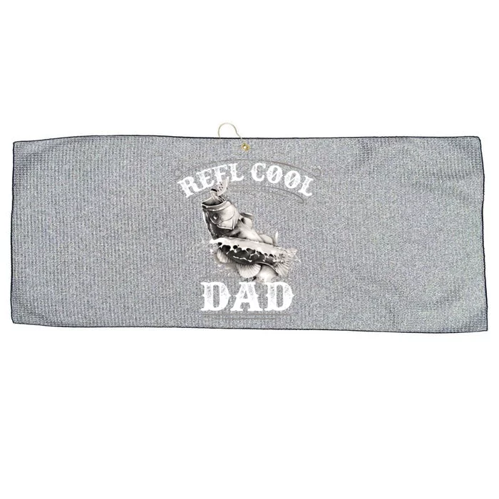 Largemouth Bass Fishing Design Reel Cool Dad Gift Large Microfiber Waffle Golf Towel