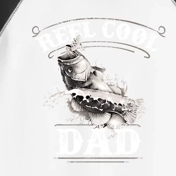 Largemouth Bass Fishing Design Reel Cool Dad Gift Toddler Fine Jersey T-Shirt