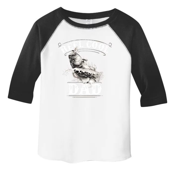 Largemouth Bass Fishing Design Reel Cool Dad Gift Toddler Fine Jersey T-Shirt