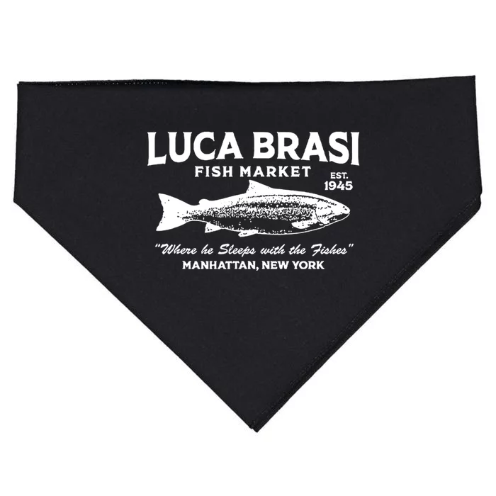 Luca Brasi Fish Market The Godfather Est 1945 Fishing USA-Made Doggie Bandana