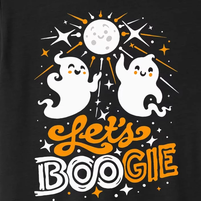 Let's Boogie Funny Cute Disco Fever 70s Halloween Boo Ghosts ChromaSoft Performance T-Shirt