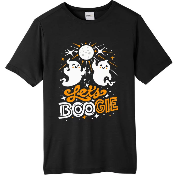 Let's Boogie Funny Cute Disco Fever 70s Halloween Boo Ghosts ChromaSoft Performance T-Shirt