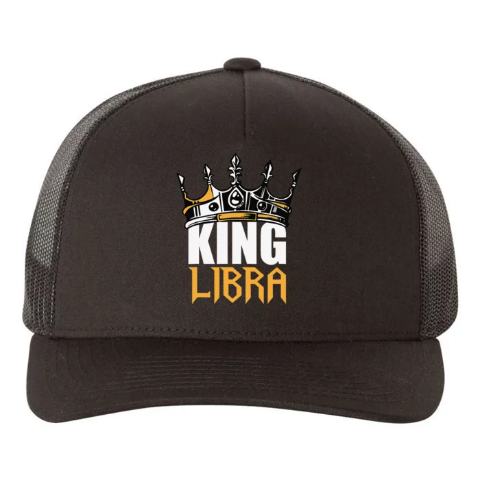 Libra Birthday Gifts King Libra Zodiac Yupoong Adult 5-Panel Trucker Hat