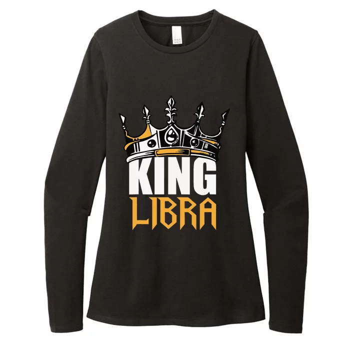 Libra Birthday Gifts King Libra Zodiac Womens CVC Long Sleeve Shirt