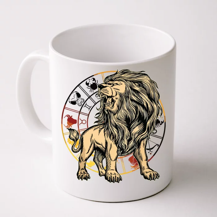 Leo Birthday Gift Born In July August Zodiac Leo Front & Back Coffee Mug