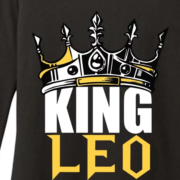 Leo Birthday Gifts King Leo Zodiac Womens CVC Long Sleeve Shirt