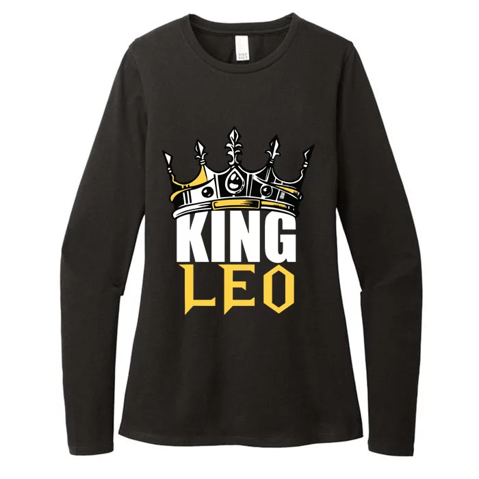 Leo Birthday Gifts King Leo Zodiac Womens CVC Long Sleeve Shirt