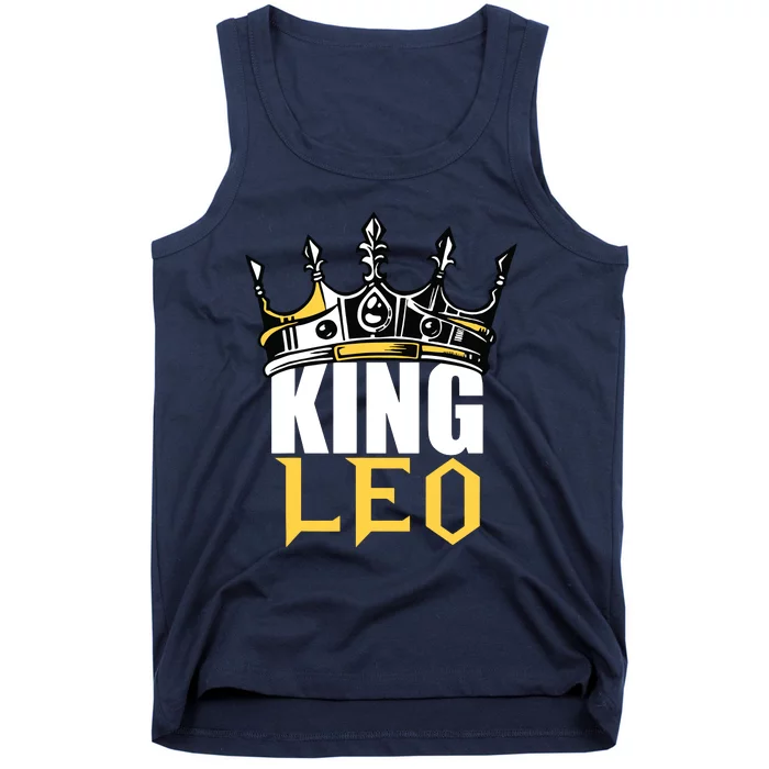 Leo Birthday Gifts King Leo Zodiac Tank Top