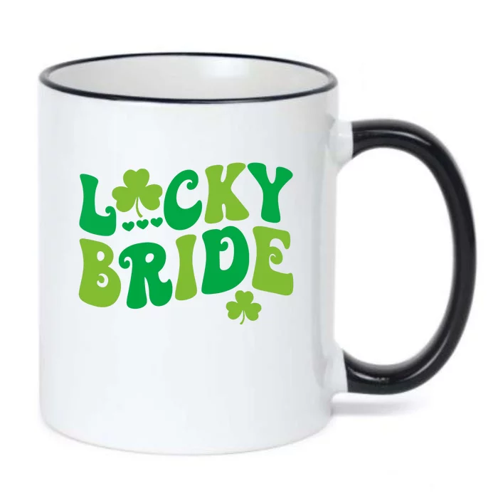 Lucky Bride Groom Couples Matching Wedding St Patricks Day Black Color Changing Mug