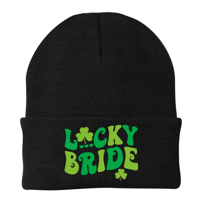 Lucky Bride Groom Couples Matching Wedding St Patricks Day Knit Cap Winter Beanie