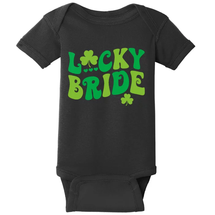 Lucky Bride Groom Couples Matching Wedding St Patricks Day Baby Bodysuit