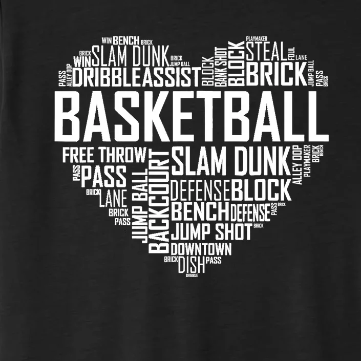 Love Basketball Gift Player Heart ChromaSoft Performance T-Shirt