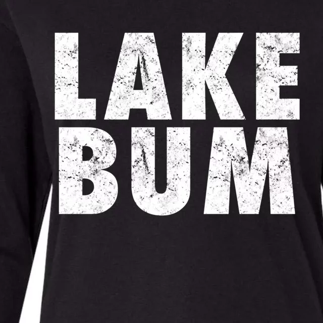 Lake Bum Gift Womens Cotton Relaxed Long Sleeve T-Shirt