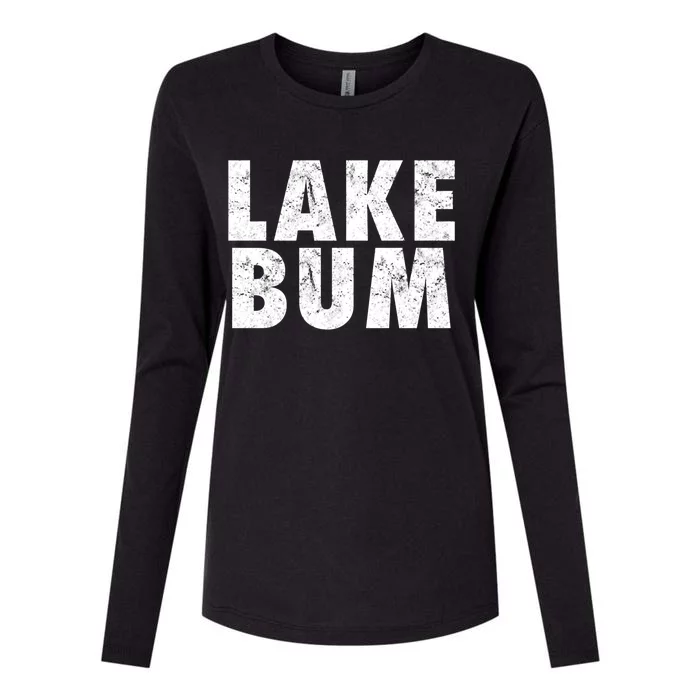 Lake Bum Gift Womens Cotton Relaxed Long Sleeve T-Shirt