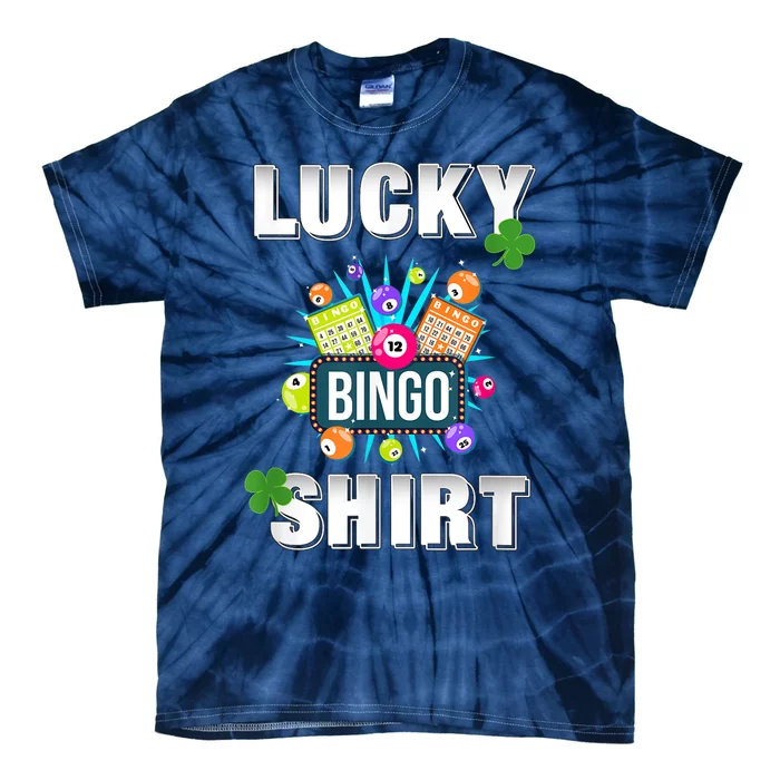 Lucky Bingo, Gambling Fun Bingo Lover T, Dk Tie-Dye T-Shirt