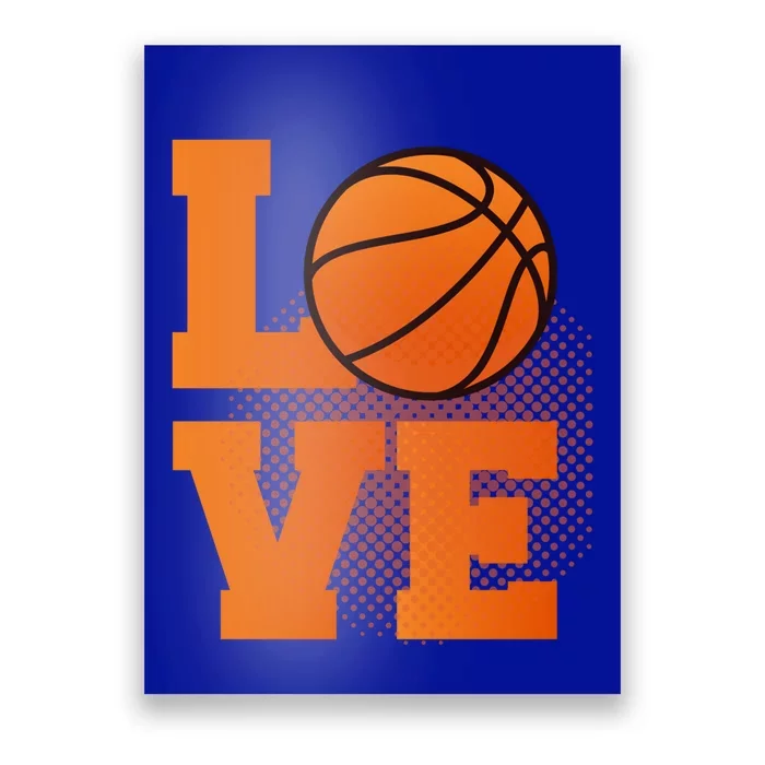 Love Basketball Gift Basketball Cool Gift Poster